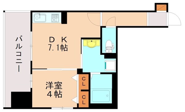 吉塚駅 徒歩9分 8階の物件間取画像